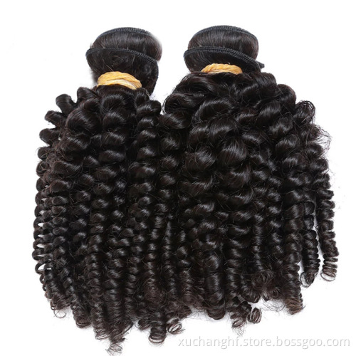 Raw Virgin Burmese Curly Hair Bundle Pineapple Curly Hair Mongolian Kinky Afro Curly Wave Human Hair Extension For Black Women
